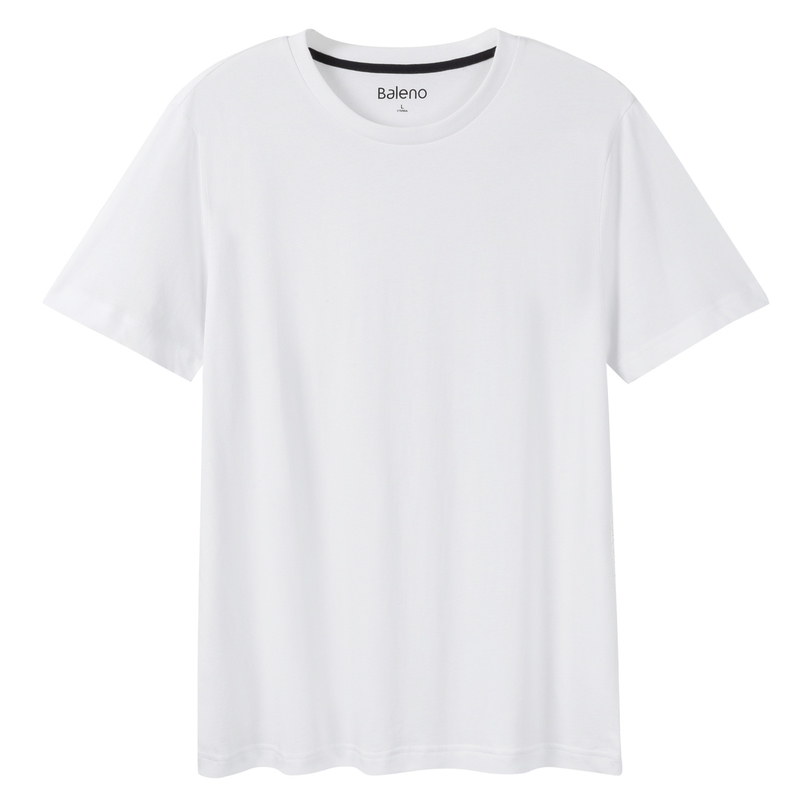 Baleno班尼路 短袖t恤男 纯棉衣服圆领纯色t恤男装半袖体恤