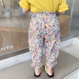 Средство от комаров, тонкие летние штаны для девочек, цветочный принт