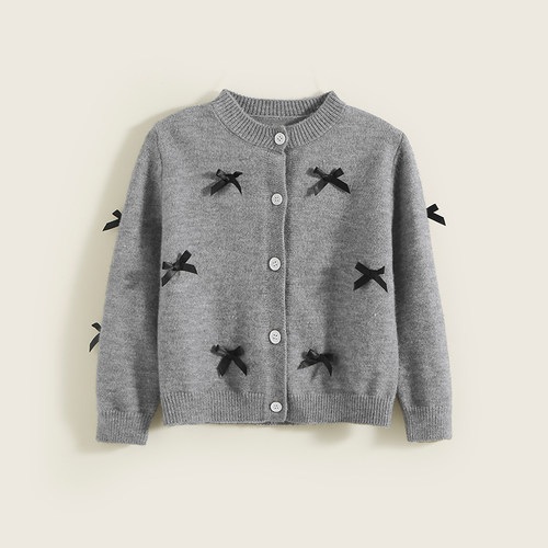 女童开衫毛衣春装2026新款儿童上衣超好看小女孩早春穿搭针织外套 - 图3