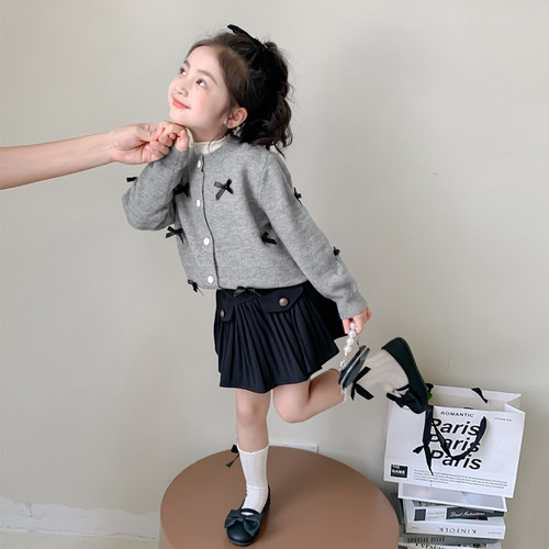 女童开衫毛衣春装2026新款儿童上衣超好看小女孩早春穿搭针织外套 - 图2