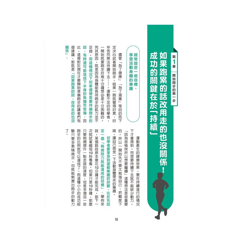 【预售】跑步教科书：从零开始跑的新聪明跑步法！初学者也能轻松跑出长距离的跑步课程！ 台版原版中文繁体健康运动