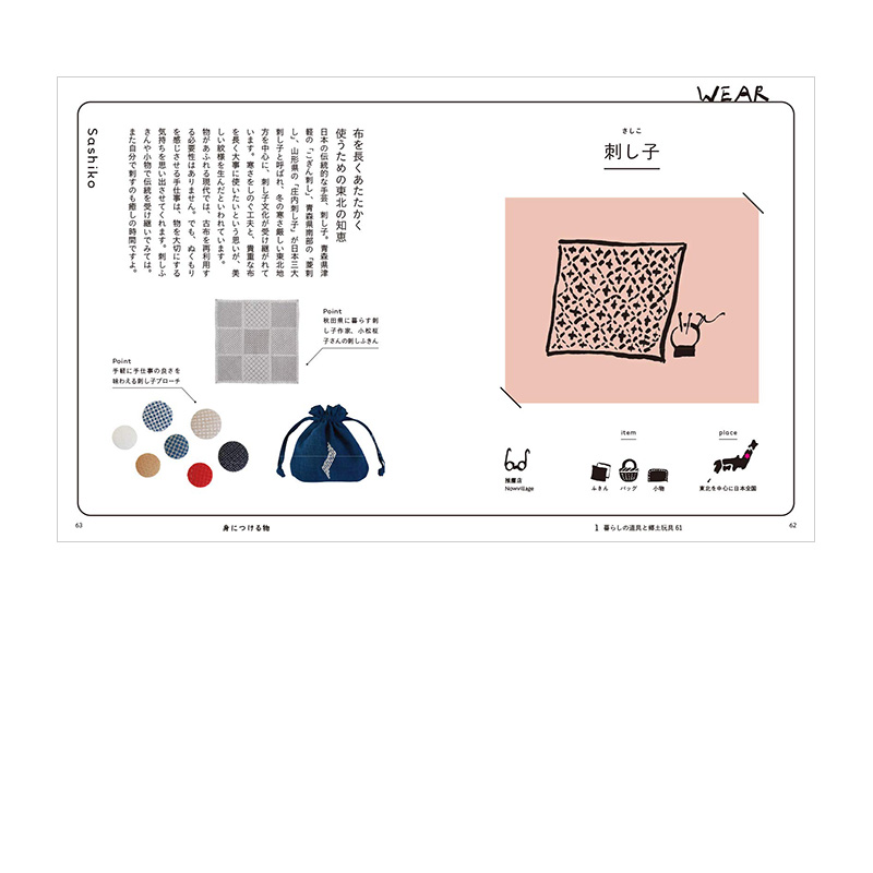 【现货】暮らしの図鑑 民艺と手仕事 长く使いたい暮らしの道具と郷土玩具61×基础知识×生活图鉴 民艺与手工艺 日文原版进口正版 - 图1