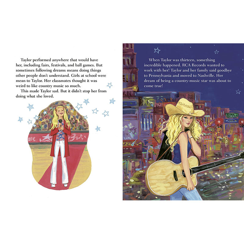 【现货】 【Little Golden Book Biography】Taylor Swift，【黄金小传】泰勒·斯威夫特 英文进口原版图书 儿童绘本-人物传记故事 - 图1