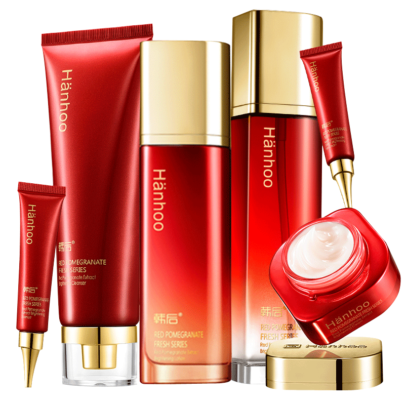韩后红石榴套装补水提亮肤色全套 韩后佳芬面部护理套装