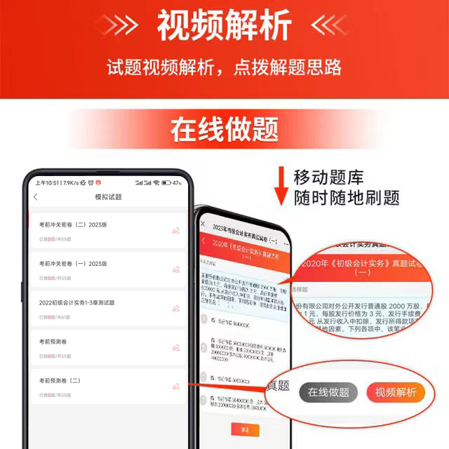 3年真题】备考2024初级会计历年真题试卷2023年考试题库教材配套习题视频答案解析实务和经济法基础职称考试模拟题中欣会计教练 - 图1