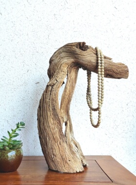 千年胡杨风化老木原木随形根艺摆件自然禅意艺术创意家居收藏饰品