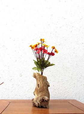 胡杨木自然原生态随形田园风摆件