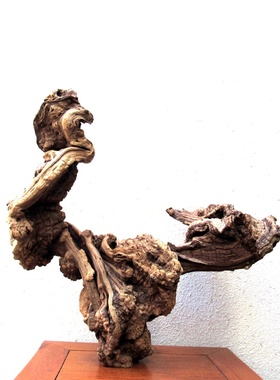 天然风化陈化沉水木枯木整体随形根雕根艺摆件家居新中式软装饰品