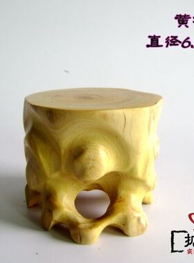 黄杨木树根手工雕刻玉石底座