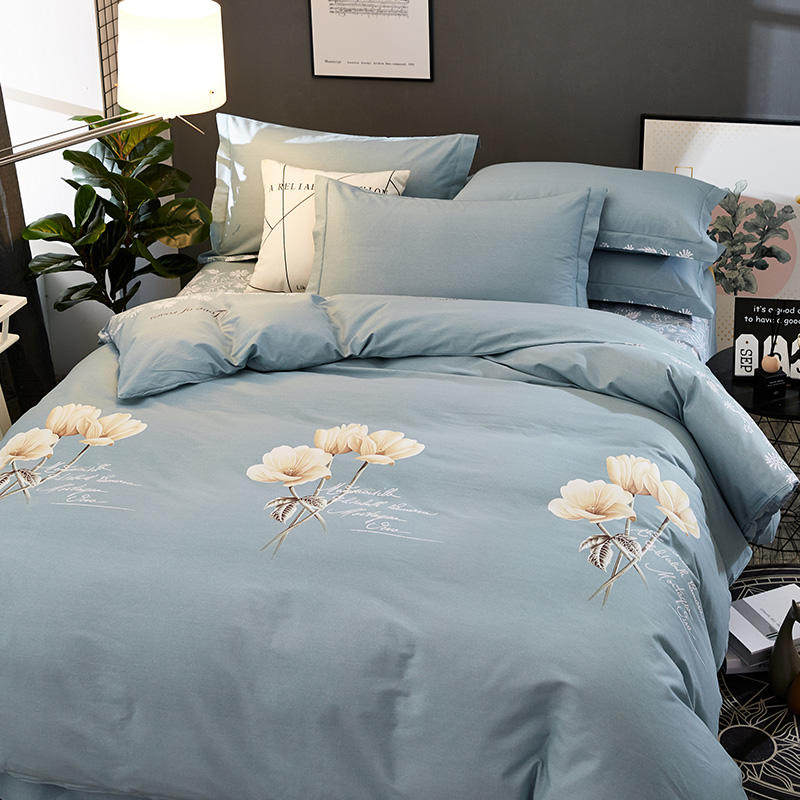 100%纯棉加厚磨毛四件套全棉被套被罩床单床笠款春秋季床上用品三,淘宝优惠券,粉丝福利购,淘宝优惠卷