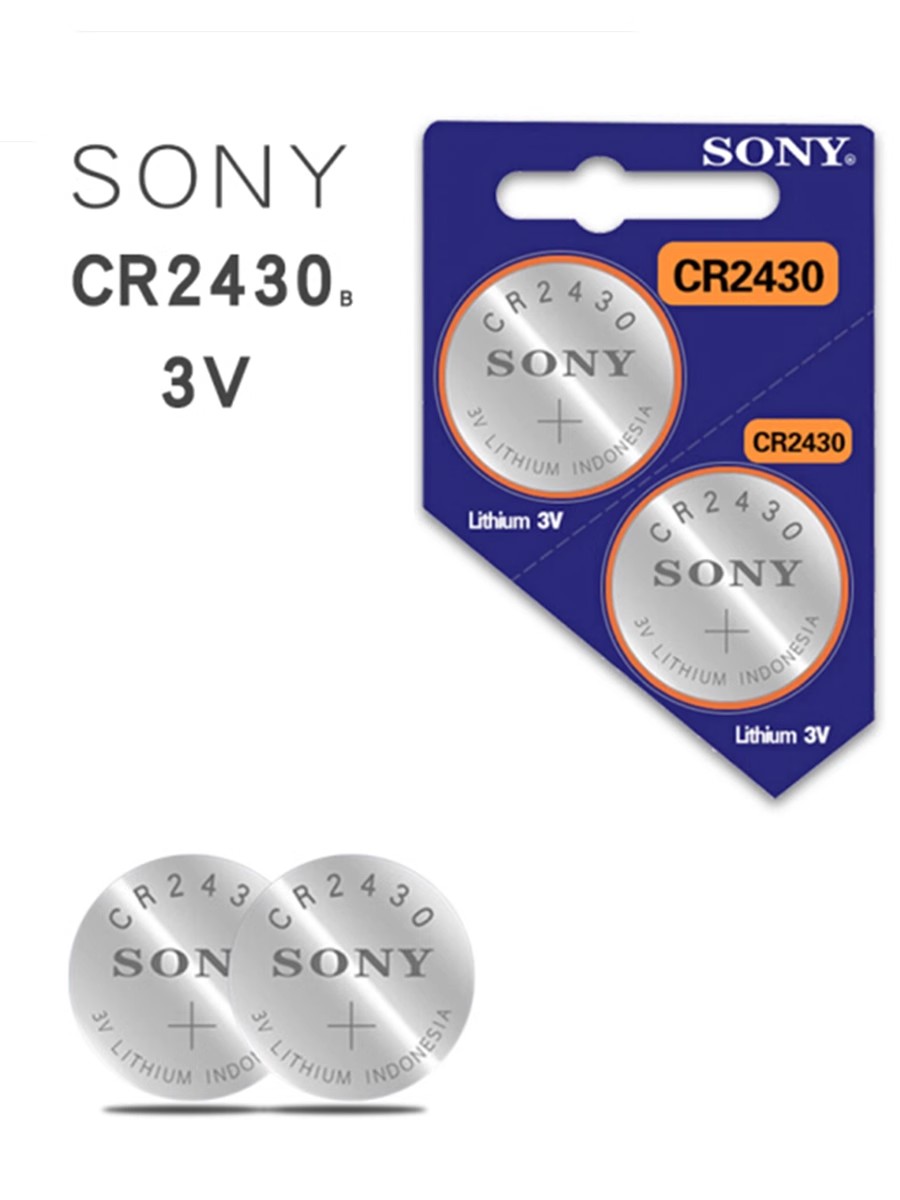 适用于进口sony 索尼 cr2430 纽扣电池 3V 沃尔沃S60l S80l XC60汽车钥匙电池测量仪松拓锂电池 - 图0