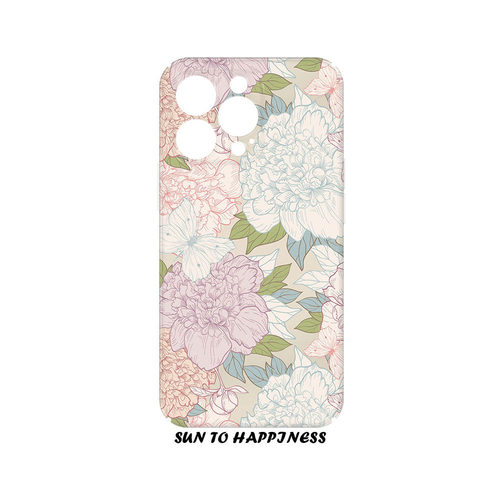 原创设计复古风小清新插画适用苹果17PROMAX手机壳菲林iphone16plus15pro13mini日韩艺术花园磨砂全包大孔INS - 图1