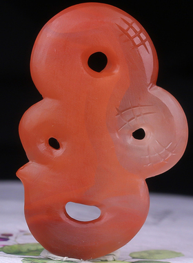 梅林达旗舰店天然南红玛瑙吊坠