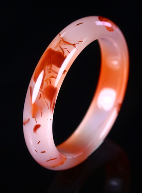 梅林达民族风女南红玛瑙手镯