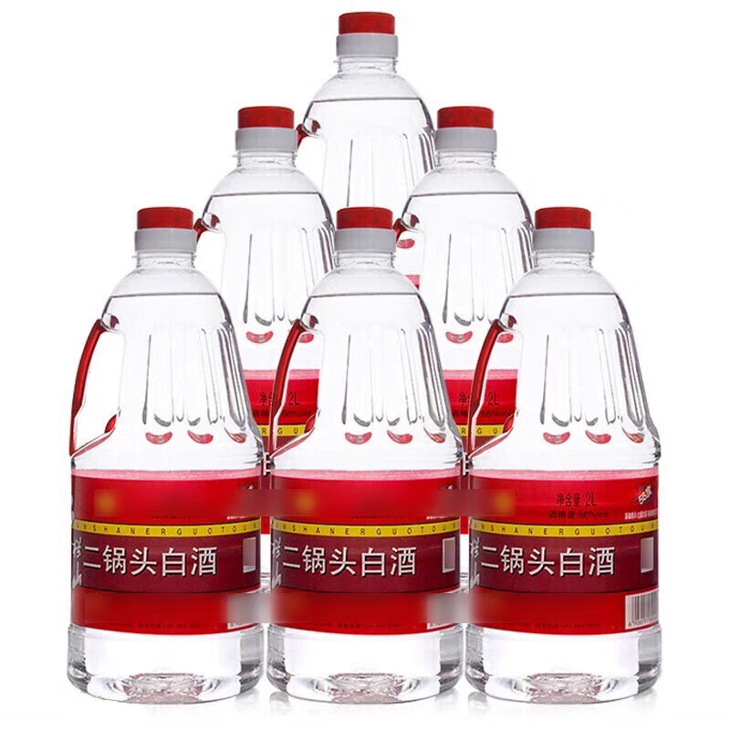 牛栏山二锅头白酒42度56度2L*6桶清香型白酒大桶装包邮原箱发货