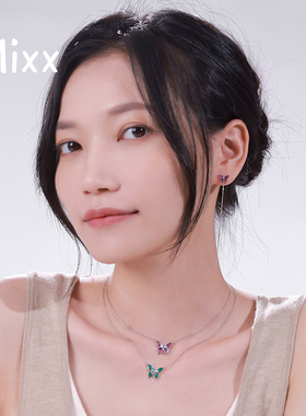 Mixx靡诗纯银项链女浅春季搭配