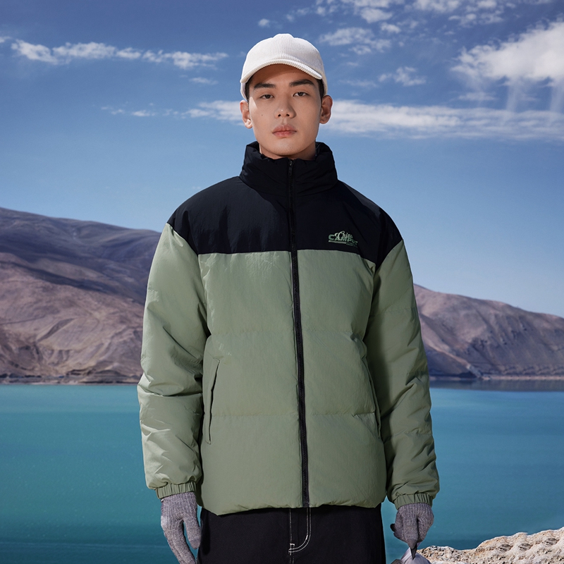 361男运动羽绒服2024秋季加厚黑色短款羽绒服鸭冬季休闲外套棉服