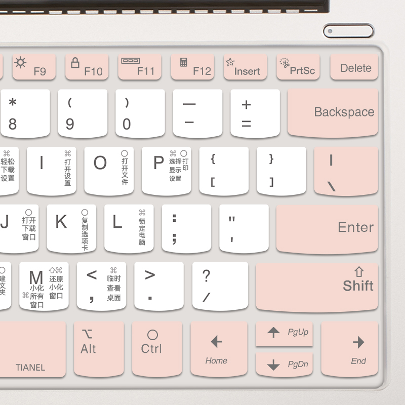 适用联想thinkbook14键盘膜小新pro14笔记本保护air15电脑13威6p潮7000功能plus防尘13s罩pro16贴膜yoga14s套-图3