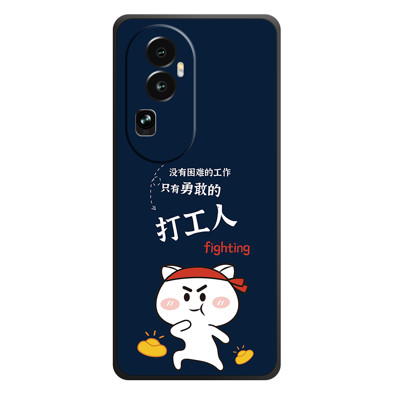 oppoReno10手机壳reno十保护套oppo防摔全包软超薄情侣新款网红男液态硅胶女个性创意简约魔方直边打工人定制 - 图0