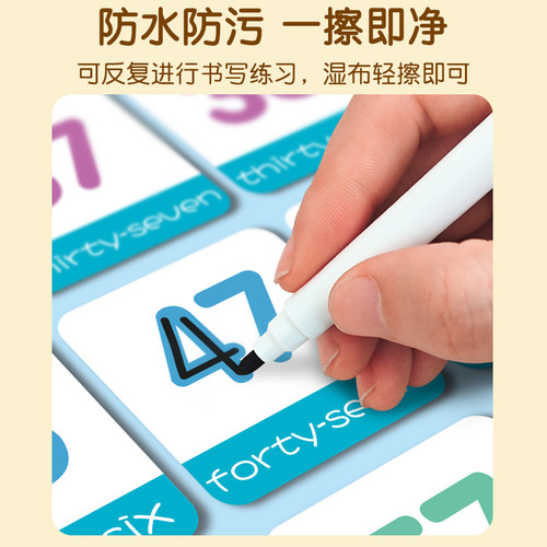 数字挂图1到100百数板表幼儿园一早教儿童识字启蒙认知数学画墙贴 - 图2