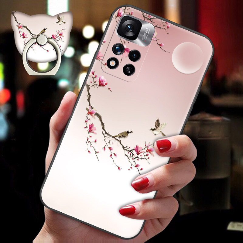 适用于小米红米note11pro手机壳中国风redminote11por+硅胶软壳女款复古风十浮雕梅花男全包防摔保护套带挂绳,淘宝优惠券,粉丝福利购,淘宝优惠卷