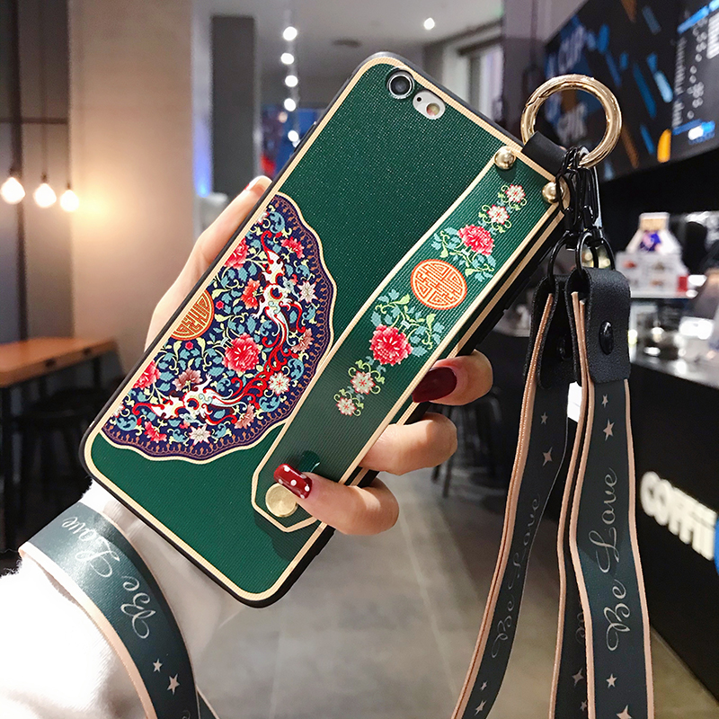 oppok9s手机壳腕带oppk7硅胶软壳k7x带挂绳oppo中国风0pp0女款k9x全包镜头k9x防摔opopk网红复古风k9pro外壳 - 图1