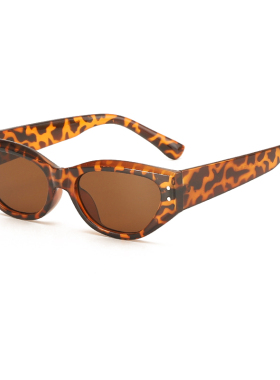 复古黑框茶色眼镜欧美女gm