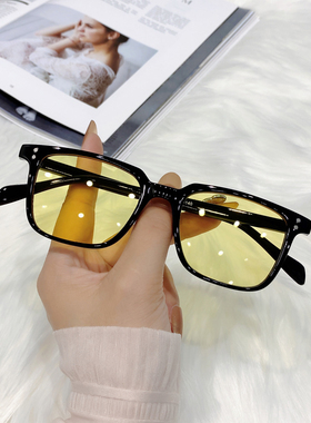 街拍复古风眼睛太阳镜明星同款