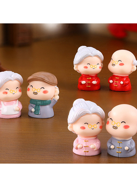 中式人偶PVC玩偶烘焙蛋糕装饰品