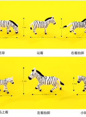 仿真动物PVC模型展示柜装饰摆件