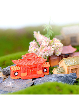 怀旧牌楼树脂摆件创意微景观摆件