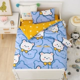 Детское одеяло для детского сада, хлопковый комплект, детский пододеяльник для кроватки, 3 предмета, постельные принадлежности