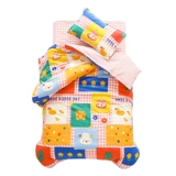 Детское одеяло для детского сада, хлопковый комплект, детский пододеяльник для кроватки, 3 предмета, постельные принадлежности