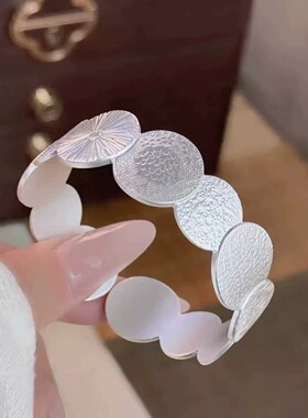 足银999钢琴键十二月星手镯