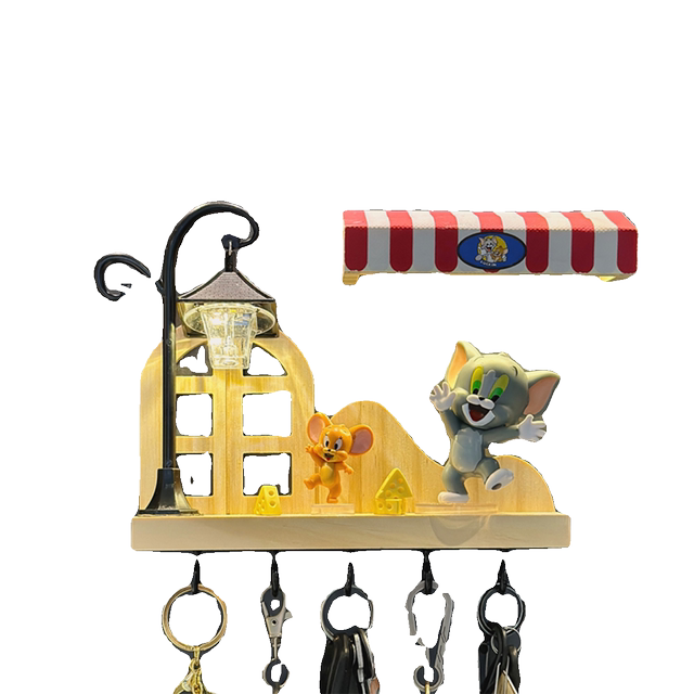 Ins key storage rack charging induction night light