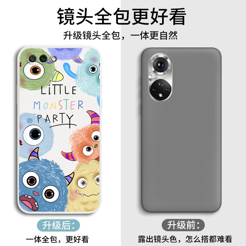 小怪兽家族华为荣耀10手机壳液态硅胶honor10保护套10青春lit创意 - 图1