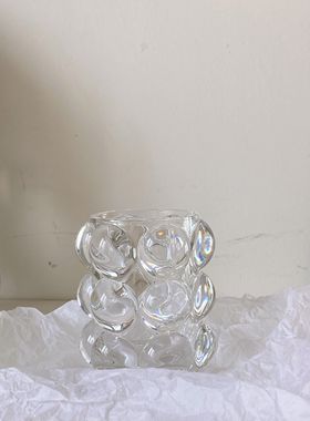 ins番茄森森玻璃北欧风桌面装饰