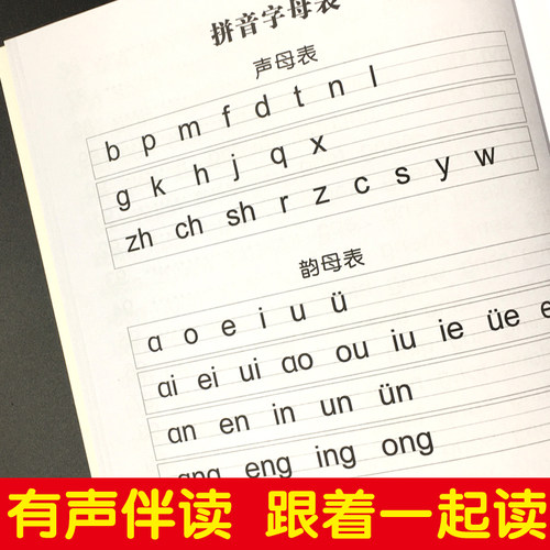 拼音训练拼读一年级音频完整版练习册一日一练幼小衔接教材拼音卡四声调神器汉语学习带汉字小学生学用书幼儿园儿童专项练习人教版 - 图3