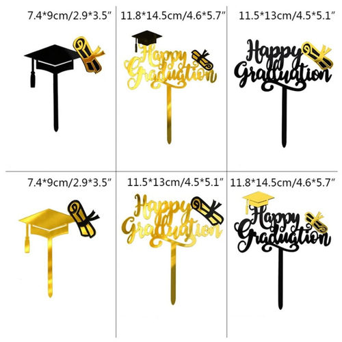 Class of2026毕业装饰派对双层蛋糕插件同学聚会毕业典礼祝贺插牌 - 图2