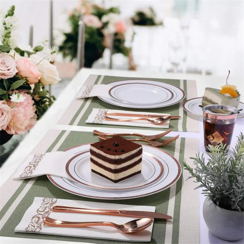 一次性玫瑰金食品级塑料刀叉勺甜品蛋糕叉子生日派对节日装饰用品,淘宝优惠券,粉丝福利购,淘宝优惠卷