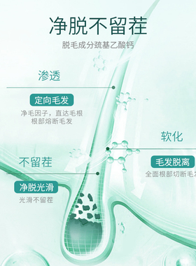 禹泉脱毛膏全身腋下净脱不伤肤