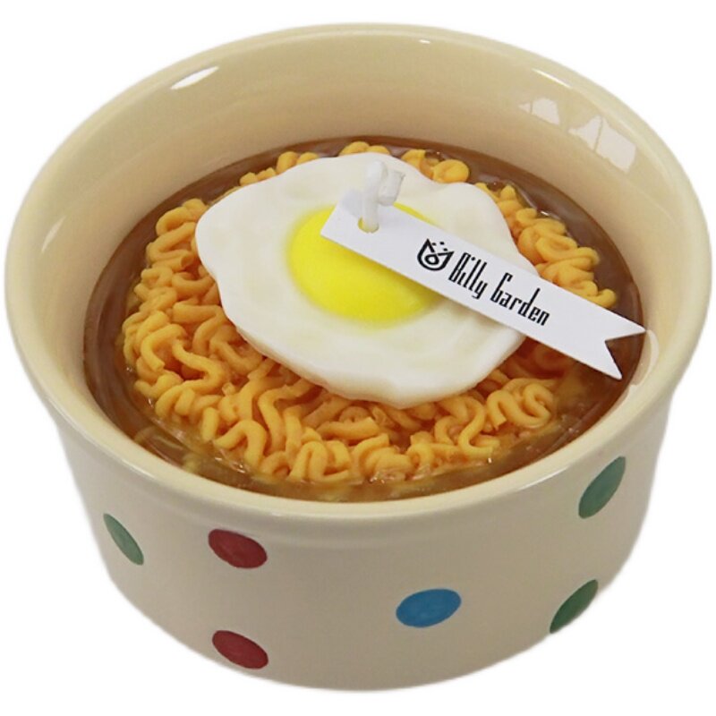 【长寿面】可爱鸡蛋方便面泡面生日礼物香薰蜡烛创意礼盒手工摆件,淘宝优惠券,粉丝福利购,淘宝优惠卷