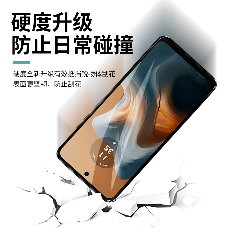 适用摩托罗拉g34钢化膜motog34手机膜moto全屏覆盖防摔motorola摩托XT2363-4高清屏幕g345g全包蓝光防爆贴膜 - 图1