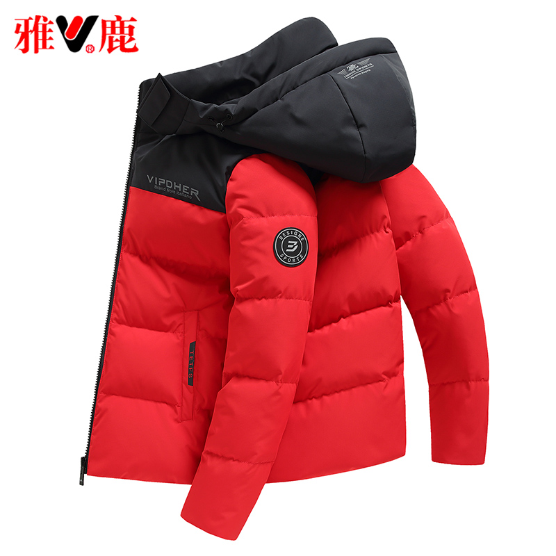 Y 2020 雅鹿羽绒服男短款加厚 年新款时尚可拆卸帽拼色男士外套冬季 Y 2020 雅鹿羽绒服男短款加厚 年新款时尚可拆卸帽拼色男士外套冬季