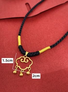 个性越南沙金手工女士项链