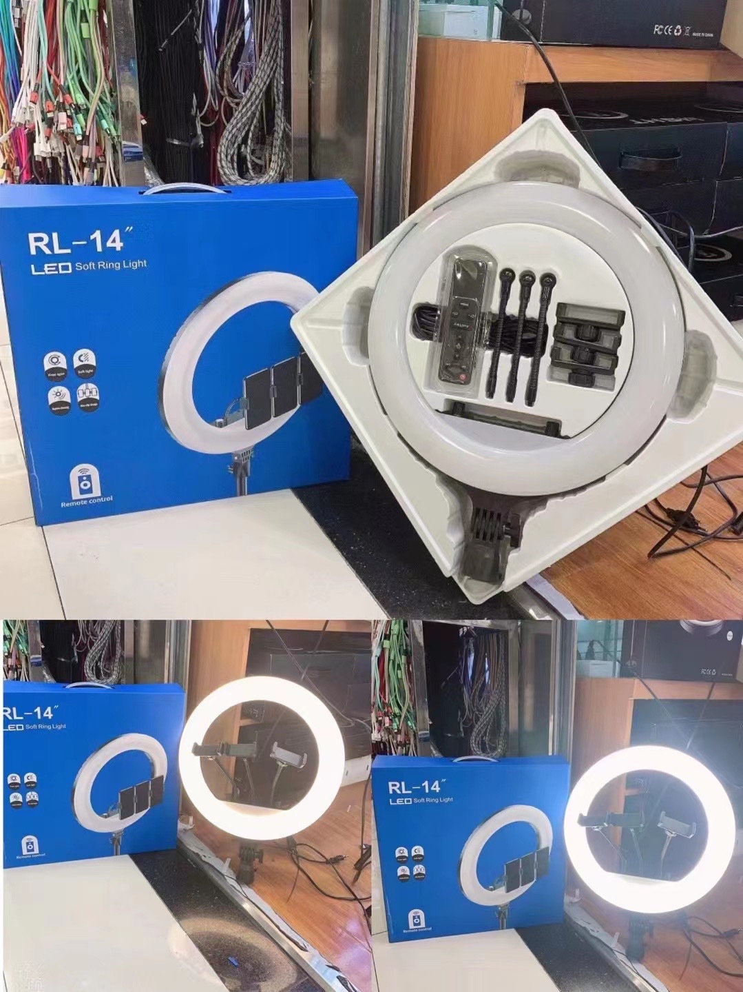 RL14 RL18 RL21直播灯14寸18寸21寸补光灯Ring light环形灯LED灯 - 图1