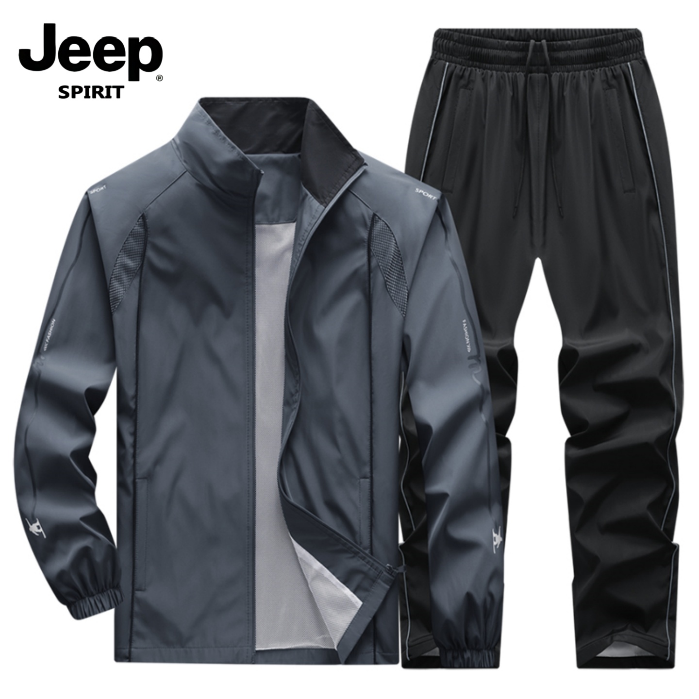 吉普运动套装男士秋季2025新款宽松中年爸爸装春装跑步休闲运动服 - 图3