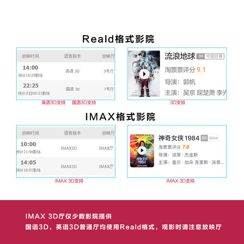 3d眼镜夹片 电影院专用IMAX Reald偏光偏振立体眼睛近视通用 - 图3