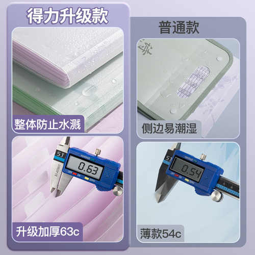 得力文件夹多层资料册风琴包文件袋试卷收纳袋a4试卷夹卷子收纳整理神器小学生初中生高中试卷分类包收纳册 - 图0