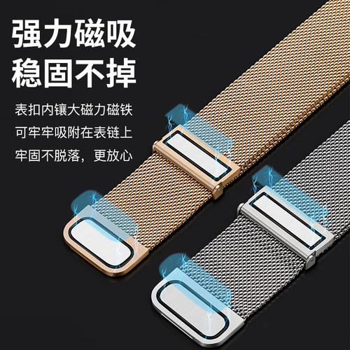 隐者适用oppowatchx2mini表带oppo手表表带oppo watch x2 mini手表带oppox2硅胶oppowatchx腕带真皮新款表圈 - 图1